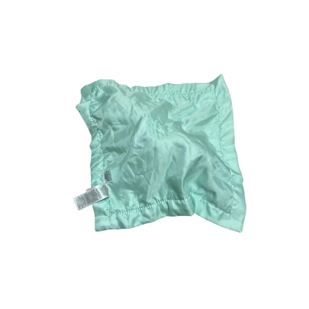 Child of Mine Carters Lamb Rattle Stars Green Satin Baby Security Blanket Lovey